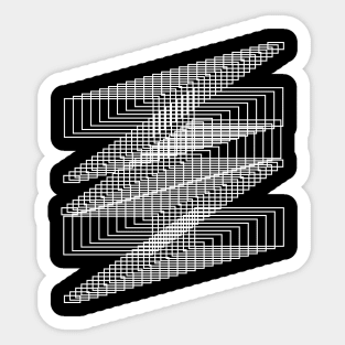 square lines design Sticker